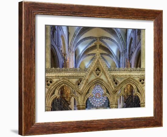 Europe, United Kingdom, England, County Durham, Durham, Durham Cathedral-Mark Sykes-Framed Photographic Print