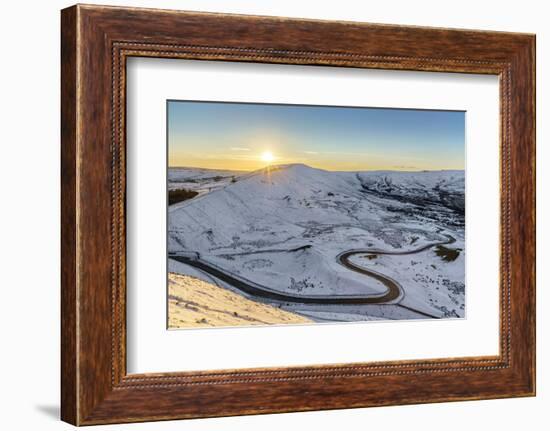 Europe, United Kingdom, England, Derbyshire, Mam Tor-Mark Sykes-Framed Photographic Print