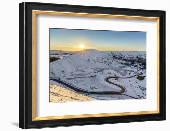 Europe, United Kingdom, England, Derbyshire, Mam Tor-Mark Sykes-Framed Photographic Print