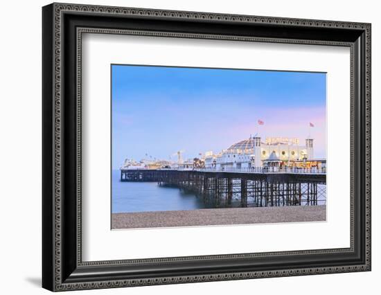 Europe, United Kingdom, England, East Sussex, Brighton and Hove, Brighton, Palace (Brighton) Pier-Alex Robinson-Framed Photographic Print