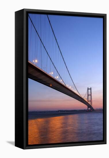 Europe, United Kingdom, England, East Yorkshire, Hull, Humber Bridge-Mark Sykes-Framed Premier Image Canvas