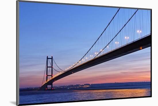 Europe, United Kingdom, England, East Yorkshire, Hull, Humber Bridge-Mark Sykes-Mounted Photographic Print