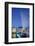 Europe, United Kingdom, England, Lancashire, Manchester, Salford Quays, Media City Footbridge-Mark Sykes-Framed Photographic Print