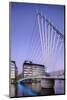 Europe, United Kingdom, England, Lancashire, Manchester, Salford Quays, Media City Footbridge-Mark Sykes-Mounted Photographic Print