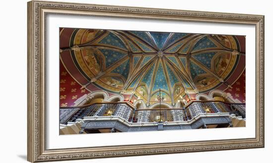 Europe, United Kingdom, England, Middlesex, London, St Pancras Hotel, Grand Staircase-Mark Sykes-Framed Photographic Print