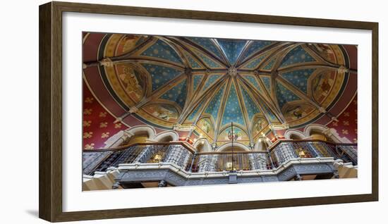 Europe, United Kingdom, England, Middlesex, London, St Pancras Hotel, Grand Staircase-Mark Sykes-Framed Photographic Print