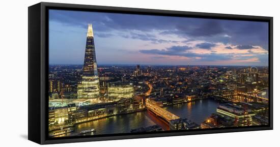 Europe, United Kingdom, England, Middlesex, London, the Shard-Mark Sykes-Framed Premier Image Canvas