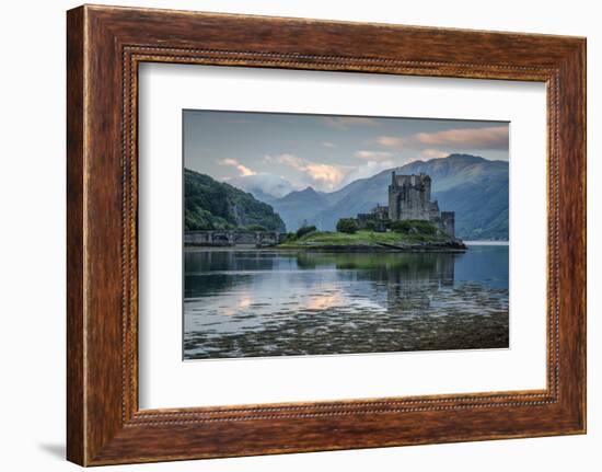 Europe, United Kingdom, Scotland, Dornie,Eilean Donan Castle, west,-Christian Heeb-Framed Photographic Print