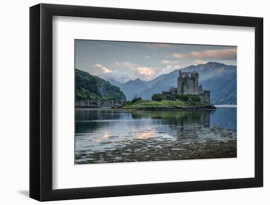 Europe, United Kingdom, Scotland, Dornie,Eilean Donan Castle, west,-Christian Heeb-Framed Photographic Print