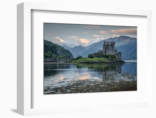 Europe, United Kingdom, Scotland, Dornie,Eilean Donan Castle, west,-Christian Heeb-Framed Photographic Print