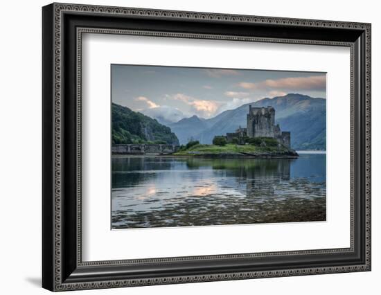 Europe, United Kingdom, Scotland, Dornie,Eilean Donan Castle, west,-Christian Heeb-Framed Photographic Print