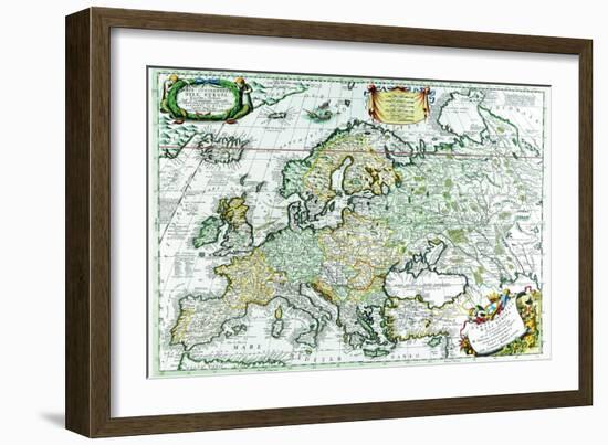 Europe-Vincenzo Coronelli-Framed Art Print