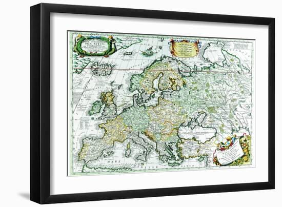 Europe-Vincenzo Coronelli-Framed Art Print