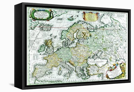 Europe-Vincenzo Coronelli-Framed Stretched Canvas