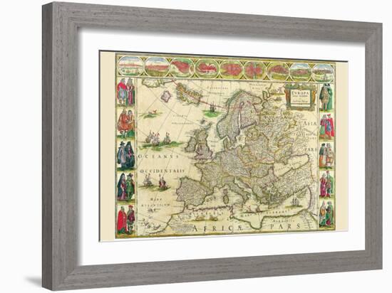 Europe-Willem Janszoon Blaeu-Framed Art Print