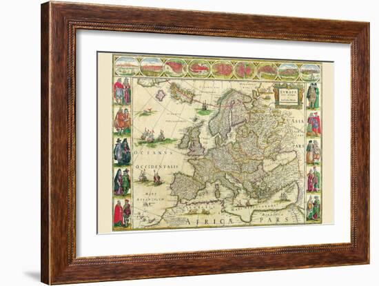 Europe-Willem Janszoon Blaeu-Framed Art Print