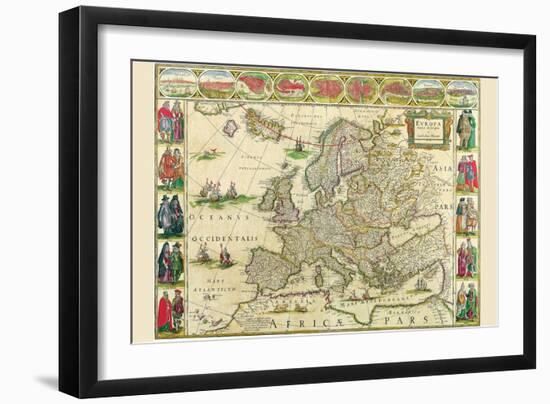 Europe-Willem Janszoon Blaeu-Framed Art Print