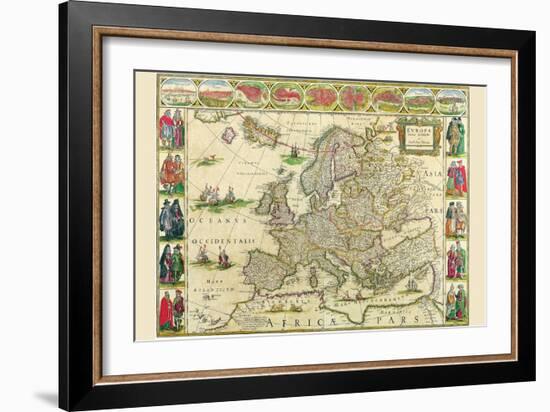 Europe-Willem Janszoon Blaeu-Framed Art Print