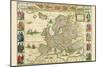 Europe-Willem Janszoon Blaeu-Mounted Art Print