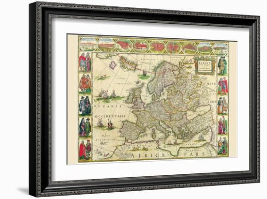 Europe-Willem Janszoon Blaeu-Framed Art Print