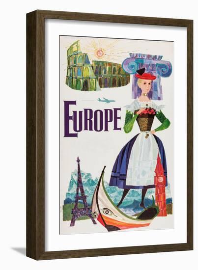 Europe-David Klein-Framed Art Print