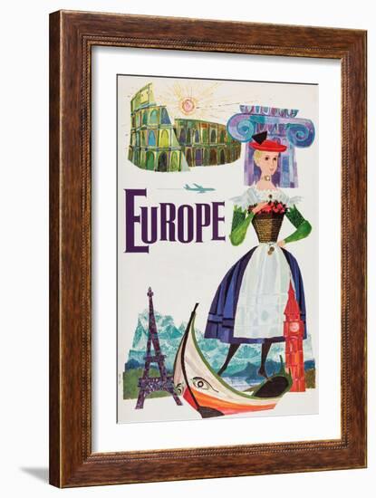 Europe-David Klein-Framed Art Print