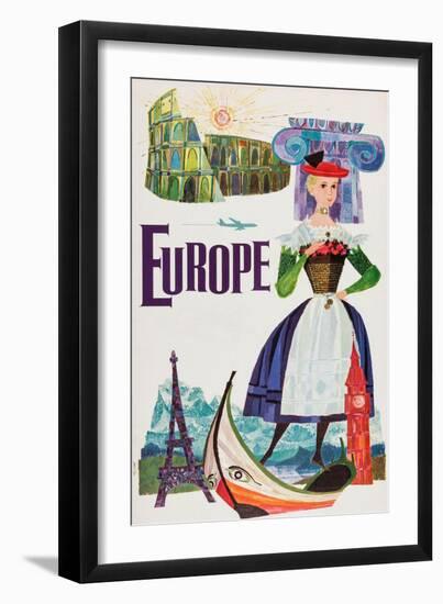 Europe-David Klein-Framed Art Print