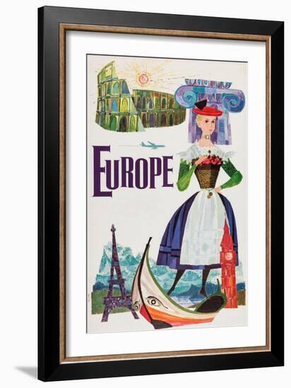 Europe-David Klein-Framed Art Print