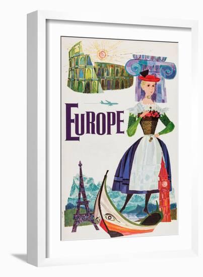 Europe-David Klein-Framed Art Print