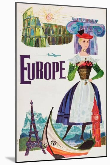 Europe-David Klein-Mounted Art Print