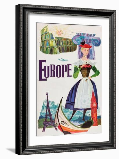 Europe-David Klein-Framed Art Print