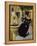 European Cat at St. Paul de Vence, France-Isy Ochoa-Framed Premier Image Canvas