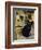 European Cat at St. Paul de Vence, France-Isy Ochoa-Framed Giclee Print