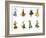 European Dancers, Cigarette Cards, 1915-English School-Framed Giclee Print