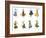 European Dancers, Cigarette Cards, 1915-English School-Framed Giclee Print