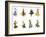 European Dancers, Cigarette Cards, 1915-English School-Framed Giclee Print