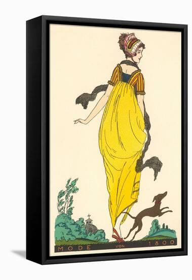 European Fashion, Whippet, 1800-null-Framed Stretched Canvas