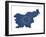 European Flag Map Of Slovenia Isolated On White Background-Speedfighter-Framed Art Print