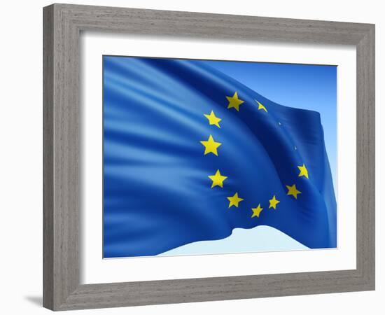 European Flag-bioraven-Framed Art Print