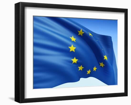 European Flag-bioraven-Framed Art Print