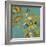 European Floral on Teal II-Lanie Loreth-Framed Art Print