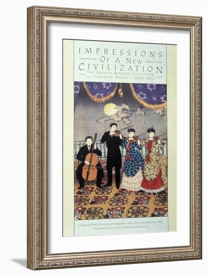 European Influence on Music (Coloured Litho)-Japanese-Framed Giclee Print