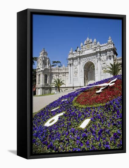 European Influenced Dolmabahce Palace in Istanbul, Turkey, Home of the Ottoman Sultans after 1853-Julian Love-Framed Premier Image Canvas