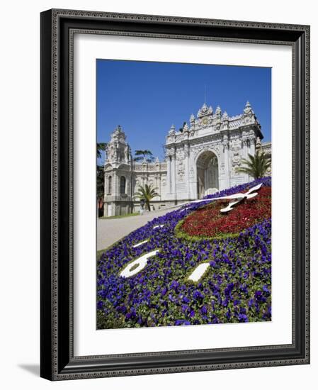 European Influenced Dolmabahce Palace in Istanbul, Turkey, Home of the Ottoman Sultans after 1853-Julian Love-Framed Photographic Print