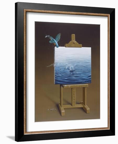 European Kingfisher-Harro Maass-Framed Giclee Print