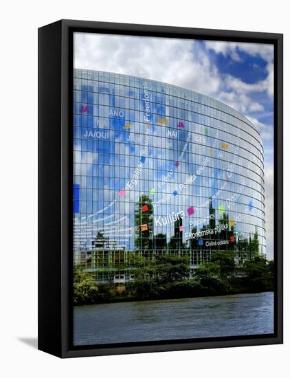 European Parliament, Strasbourg, Alsace, France, Europe-Richardson Peter-Framed Premier Image Canvas