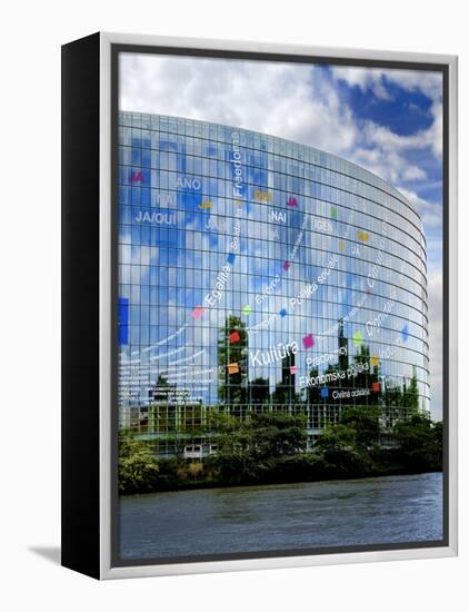 European Parliament, Strasbourg, Alsace, France, Europe-Richardson Peter-Framed Premier Image Canvas