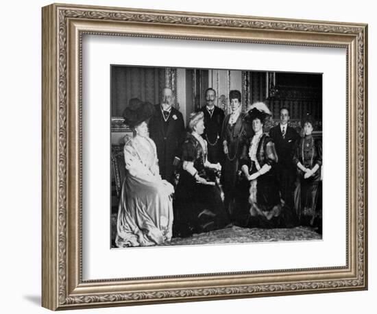 European Royalty at Windsor Castle, 17th November 1907-null-Framed Giclee Print