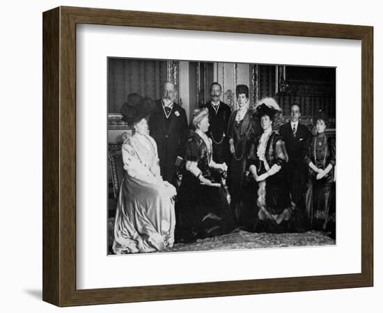 European Royalty at Windsor Castle, 17th November 1907-null-Framed Giclee Print