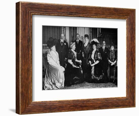 European Royalty at Windsor Castle, 17th November 1907-null-Framed Giclee Print